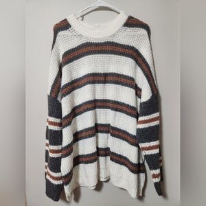 XL Striped Sweater